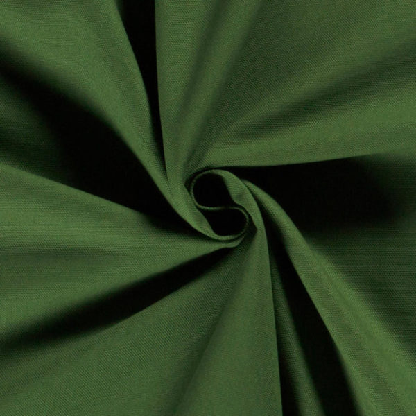 CANVAS FABRIC UNICOLOUR DARK GREEN